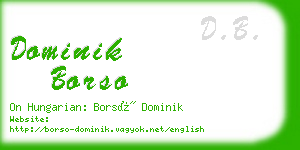 dominik borso business card